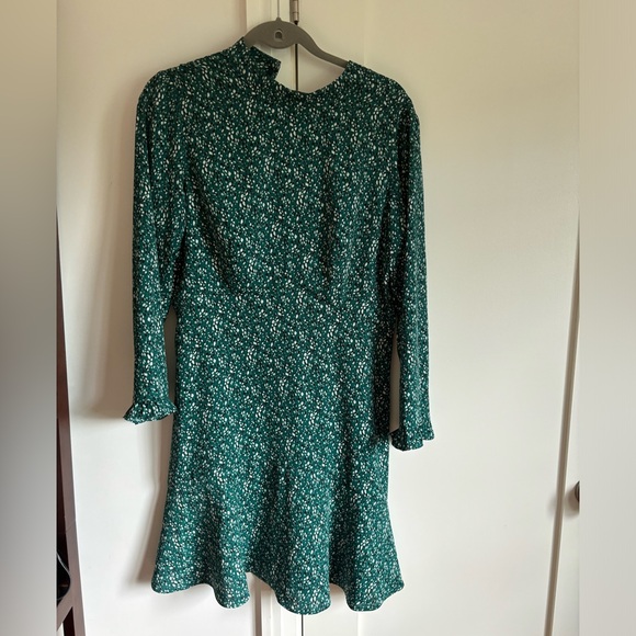 RW&CO green floral long sleeve dress size 10 - Picture 1 of 3